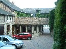 Courtyard at La Bonne Marmite.